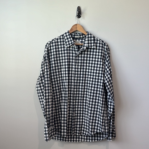 BUNDLE Men’s J Crew Button Down Red Navy Checked Classic Fit L - Picture 7 of 7